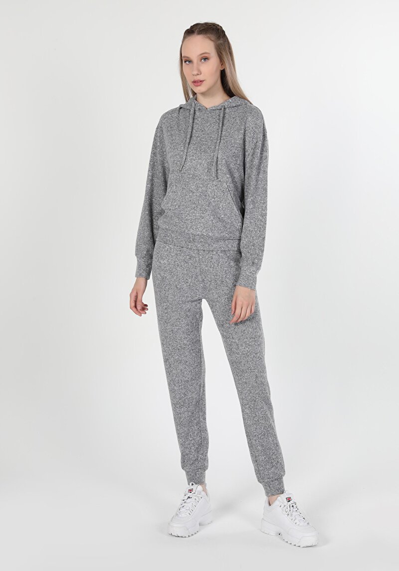 Imagine a Tricou Cu Maneca Lunga De Dama Gri Regular Fit  Cl1061386