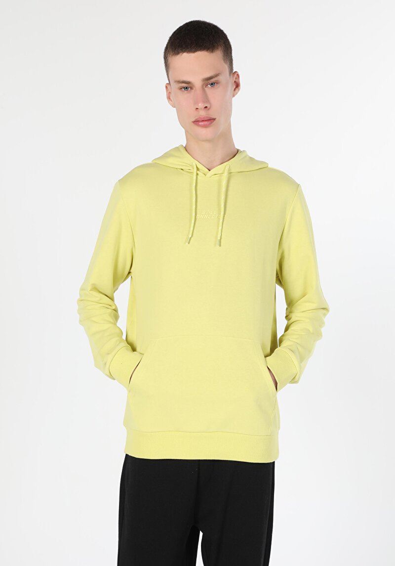 Imagine a Hanorac / Bluza De Barbati Verde Regular Fit  Cl1060040