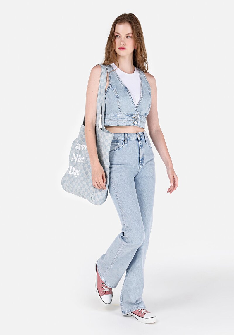 Imagine a Blugi İndigo Pentru Femei Regular Fit