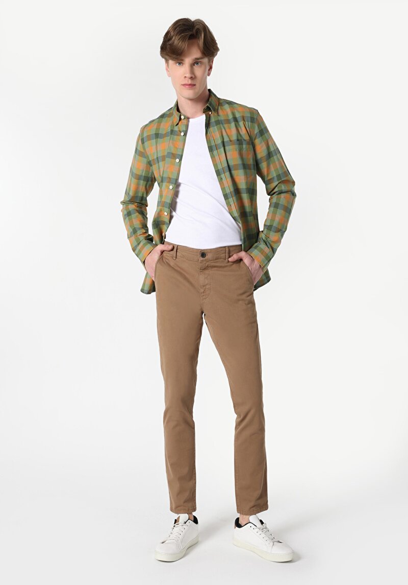 Imagine a Pantaloni De Barbati Maro Slim Fit  Cl1049749