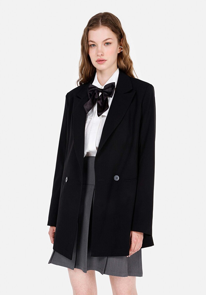 Imagine a Jacheta De Dama Negru Regular Fit  Cl1070316