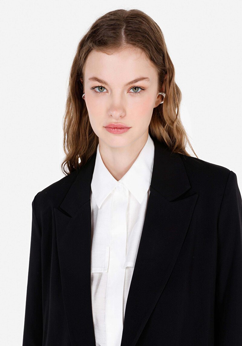 Imagine a Jacheta De Dama Negru Regular Fit Cl1070316