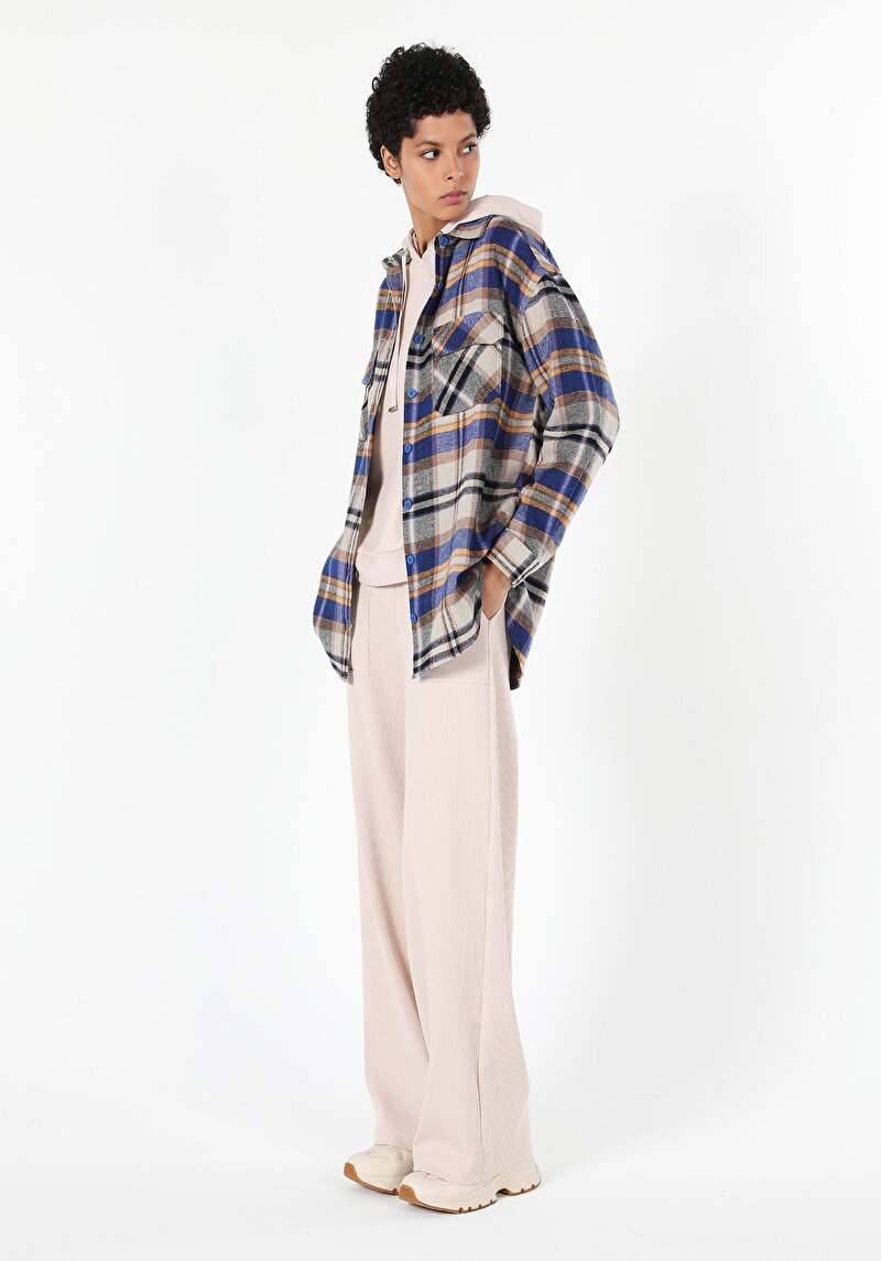 Imagine a Camasa Cu Maneca Lunga De Dama Multicolor Regular Fit  Cl1061407