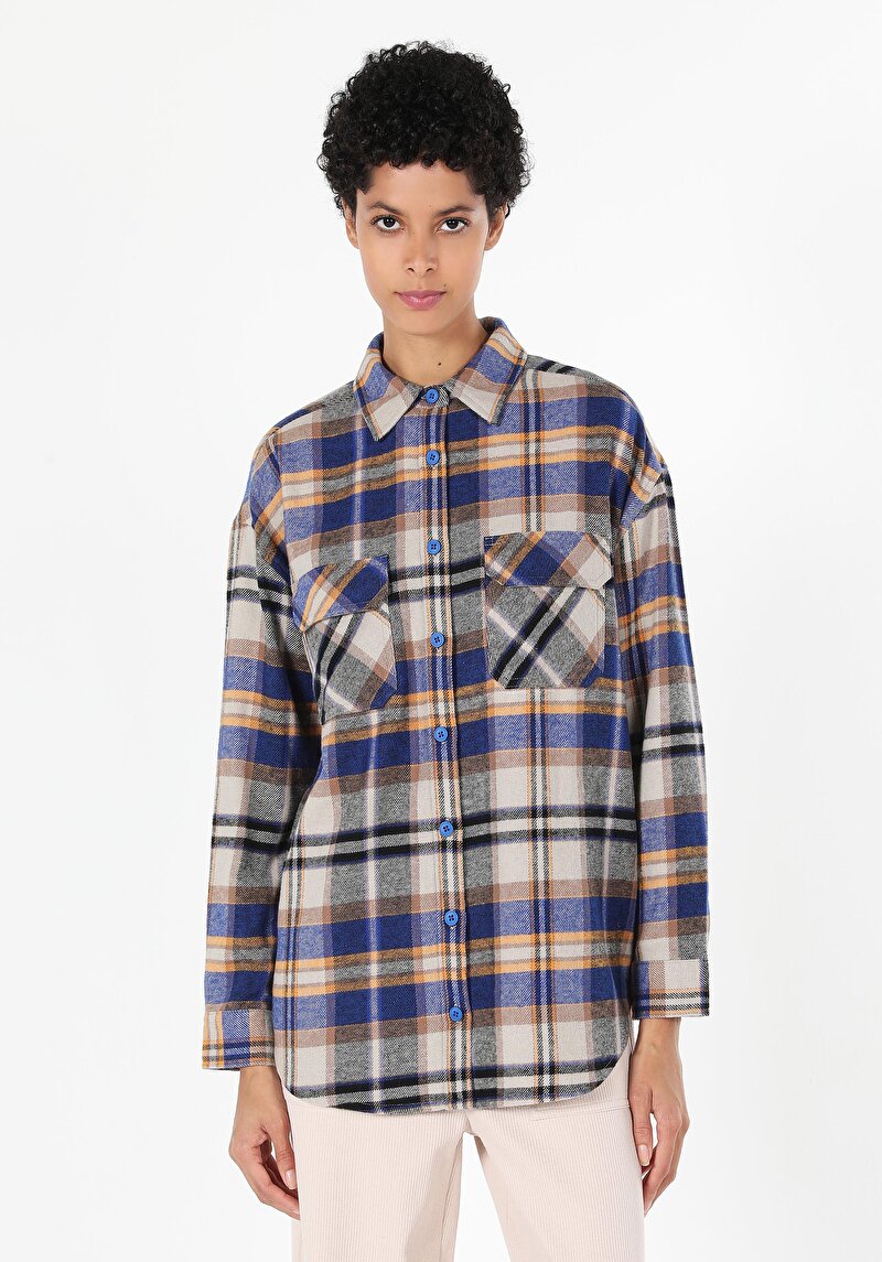 Afișați detalii pentru Camasa Cu Maneca Lunga De Dama Multicolor Regular Fit  Cl1061407