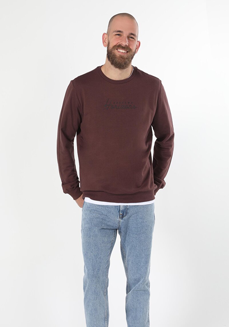 Imagine a Hanorac / Bluza De Barbati Mov Regular Fit  Cl1060129