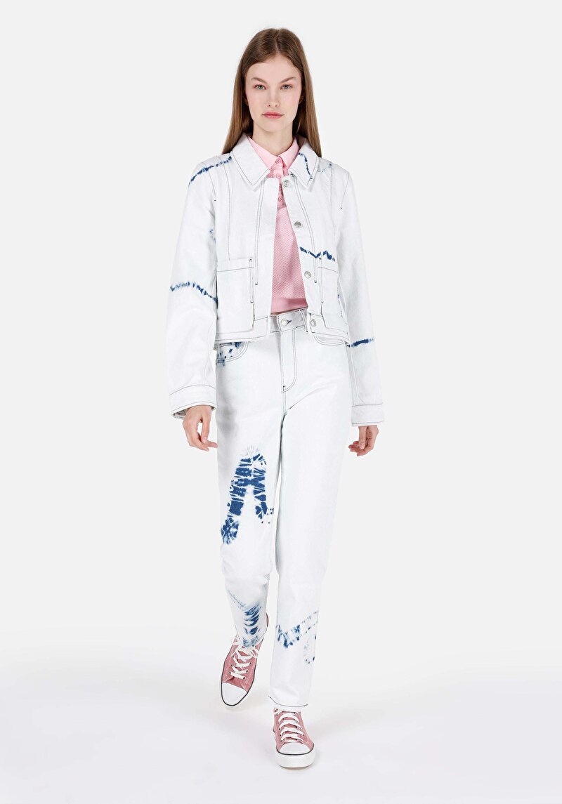 Imagine a Mom Fit Slim Leg Blugi İndigo Pentru Femei