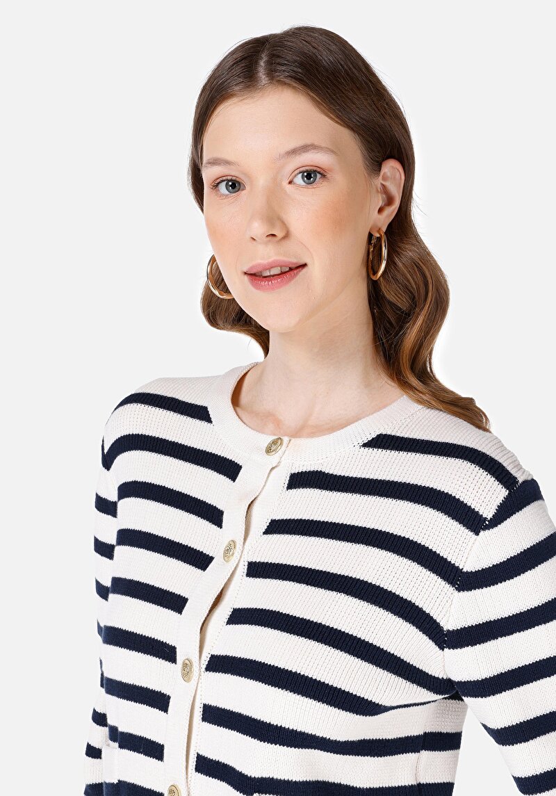 Afișați detalii pentru Cardigan De Dama Alb Regular Fit  Cl1067381