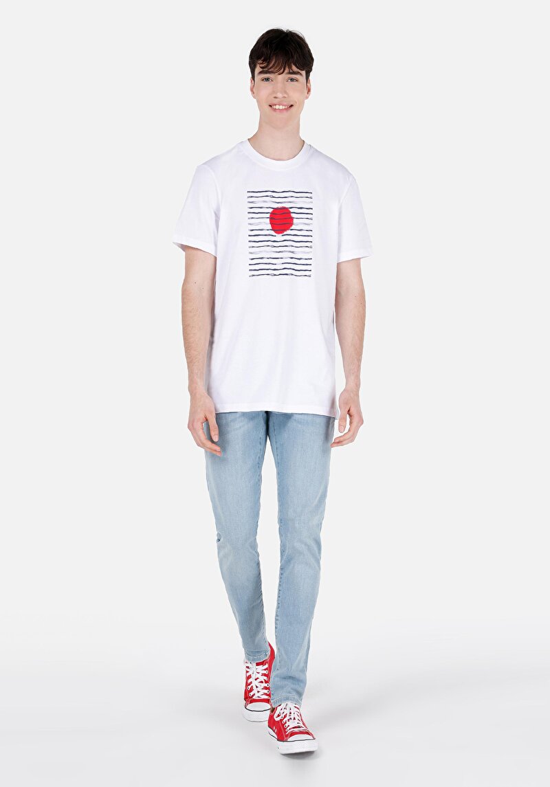 Imagine a Blugi Slim Fit Indigo Pentru Bărbați