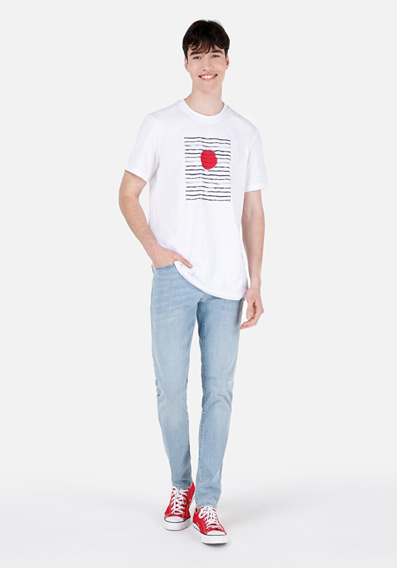 Afișați detalii pentru Blugi Slim Fit Indigo Pentru Bărbați