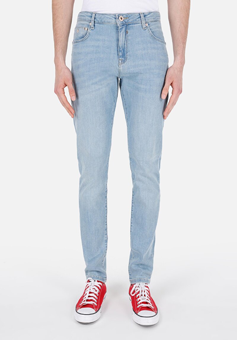 Afișați detalii pentru Blugi Slim Fit Indigo Pentru Bărbați