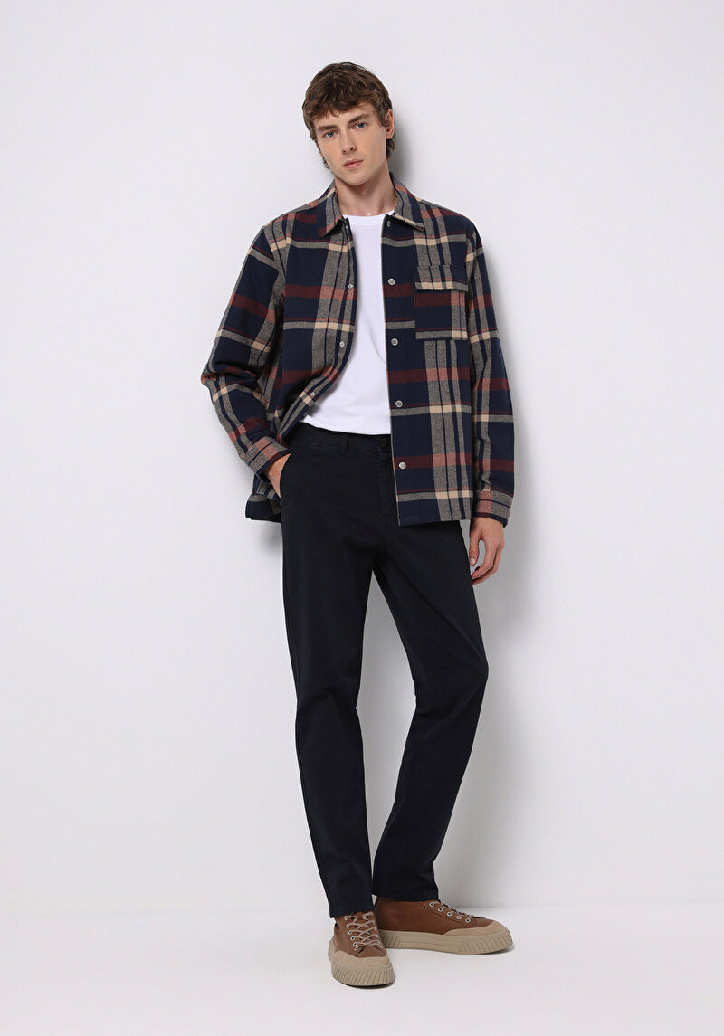 Imagine a Pantaloni De Barbati Albastru Marin Regular Fit Cl1049750