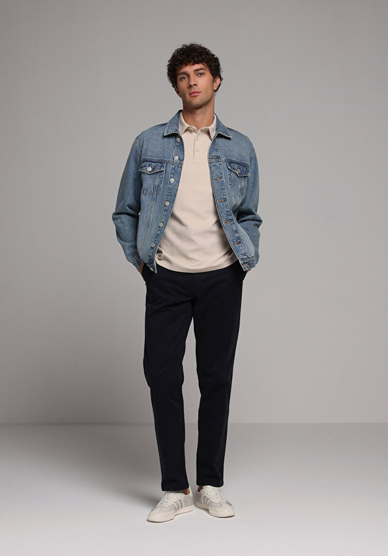 Imagine a Pantaloni De Barbati Albastru Marin Regular Fit Cl1049750