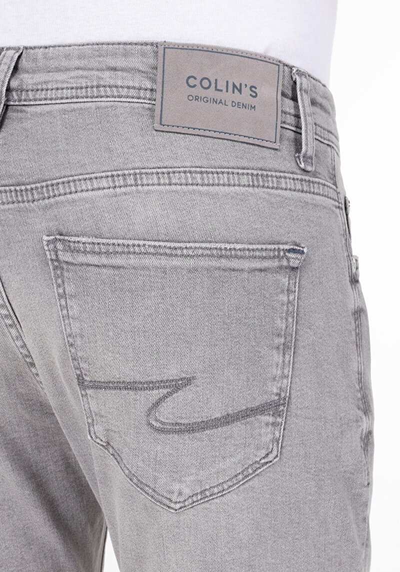 Afișați detalii pentru Blugi Gri Pentru Bărbați Slim Fit