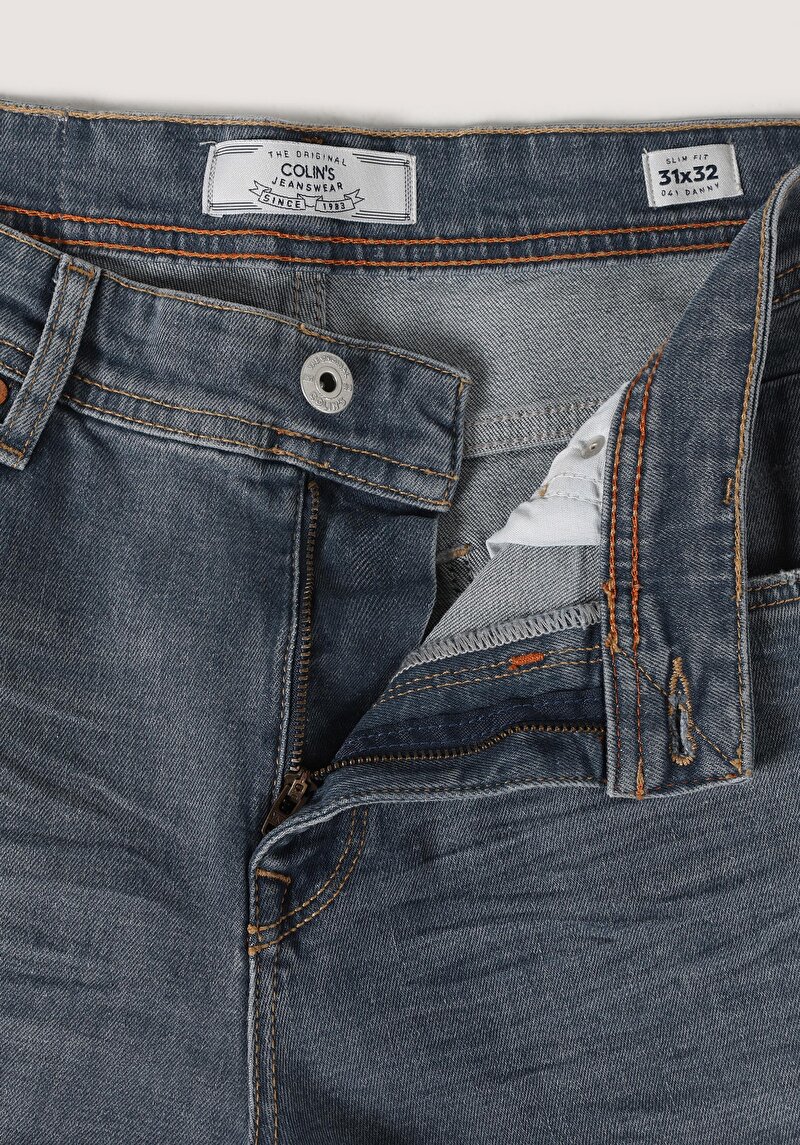 Afișați detalii pentru Pantaloni De Barbati Albastru Slim Fit 041 Danny Cl1063481