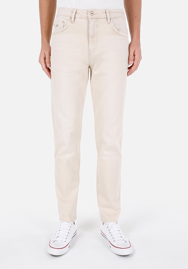 Afișați detalii pentru Blugi Din Denim Pentru Bărbați Cu Talie Dreaptă Cu Talie Medie