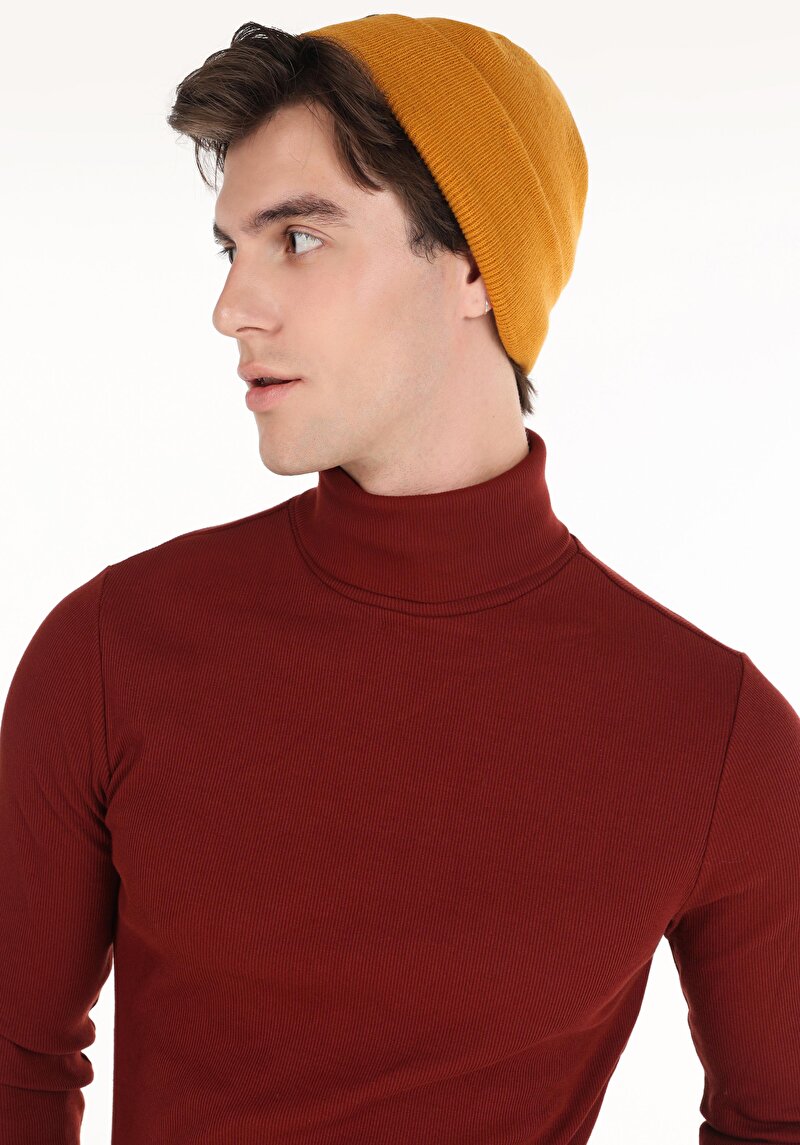 Afișați detalii pentru Tricou Cu Maneca Lunga De Barbati Roşu Slim Fit  Cl1049854