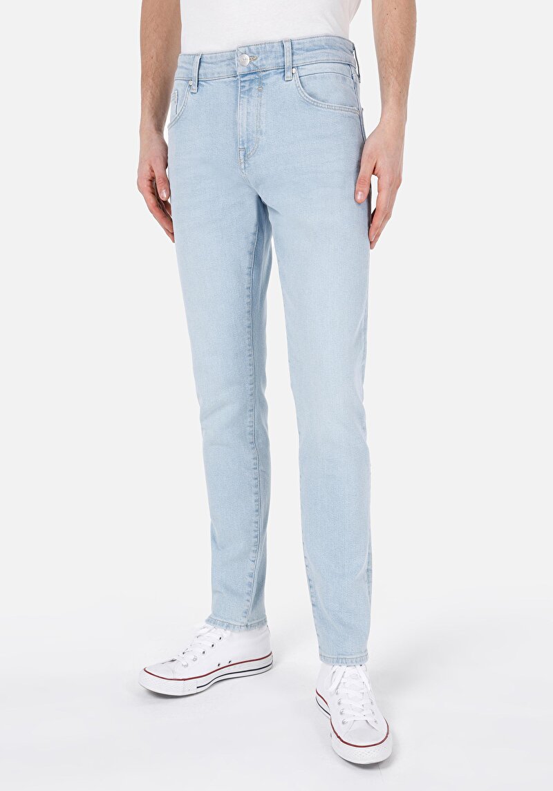 Afișați detalii pentru Blugi Slim Fit Indigo Pentru Bărbați