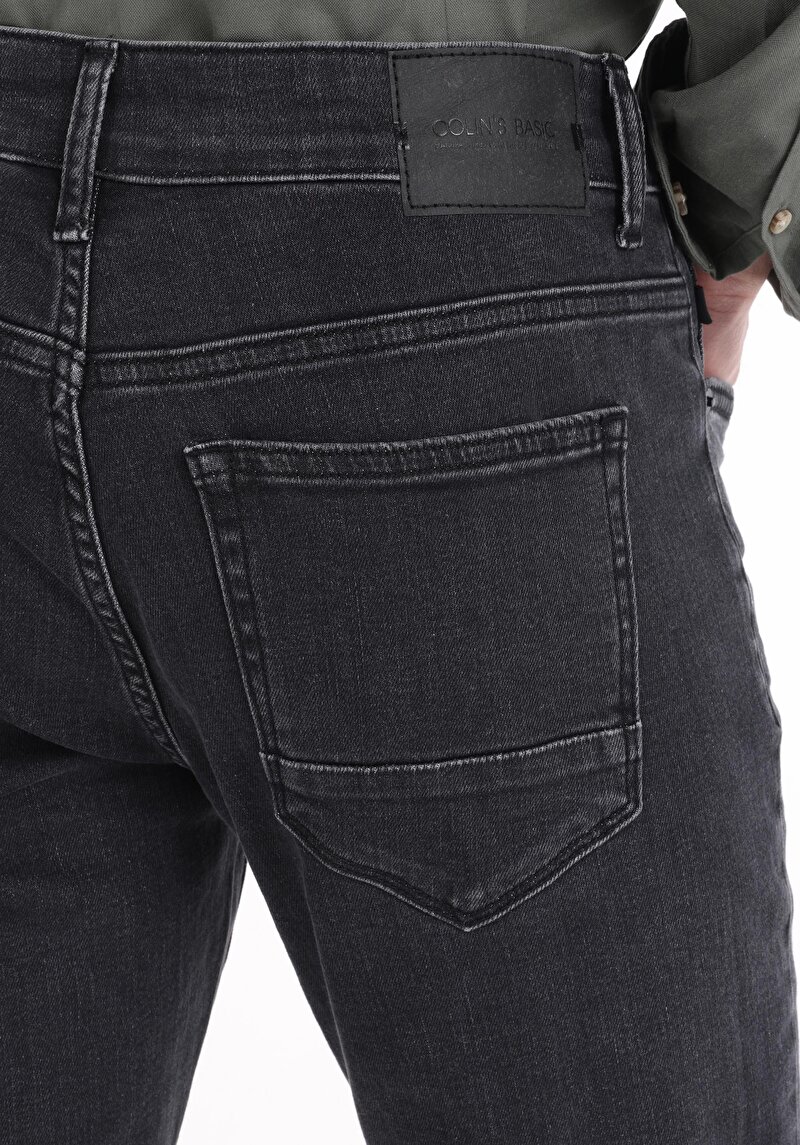 Afișați detalii pentru Blugi Din Denim Pentru Bărbați Cu Talie Joasă Și Talie İngustă Slim Fit