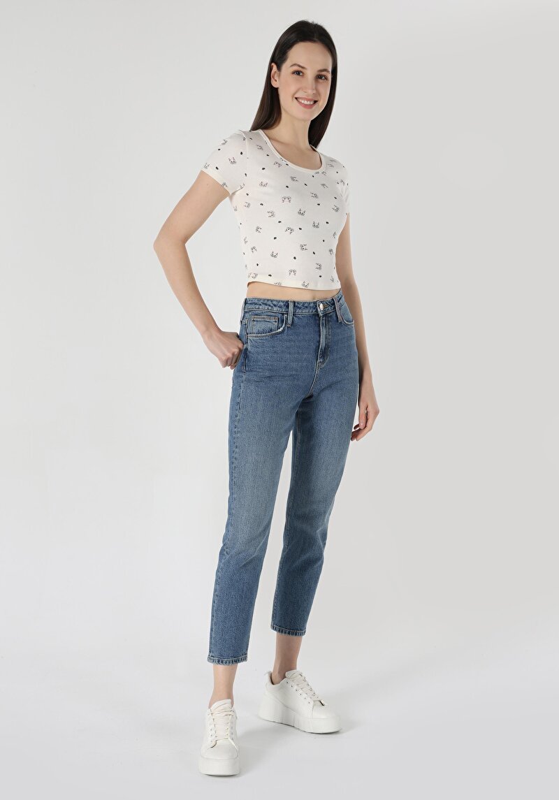 Afișați detalii pentru Pantaloni De Dama Albastru Slim Fit 891 Maya Cl1063493