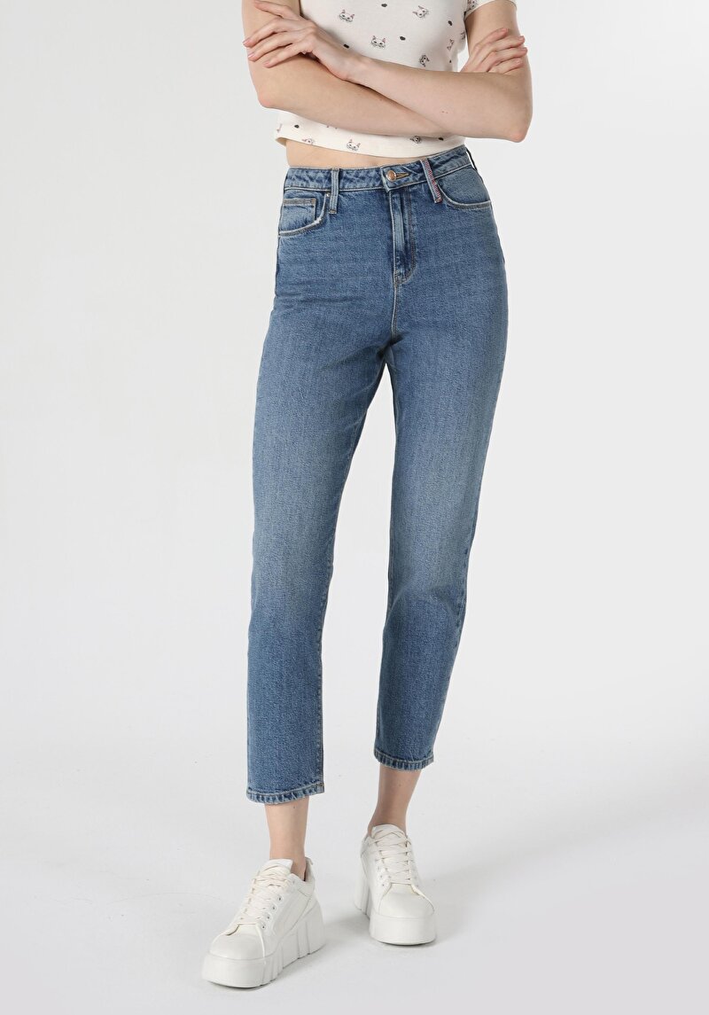 Imagine a Pantaloni De Dama Albastru Slim Fit 891 Maya Cl1063493