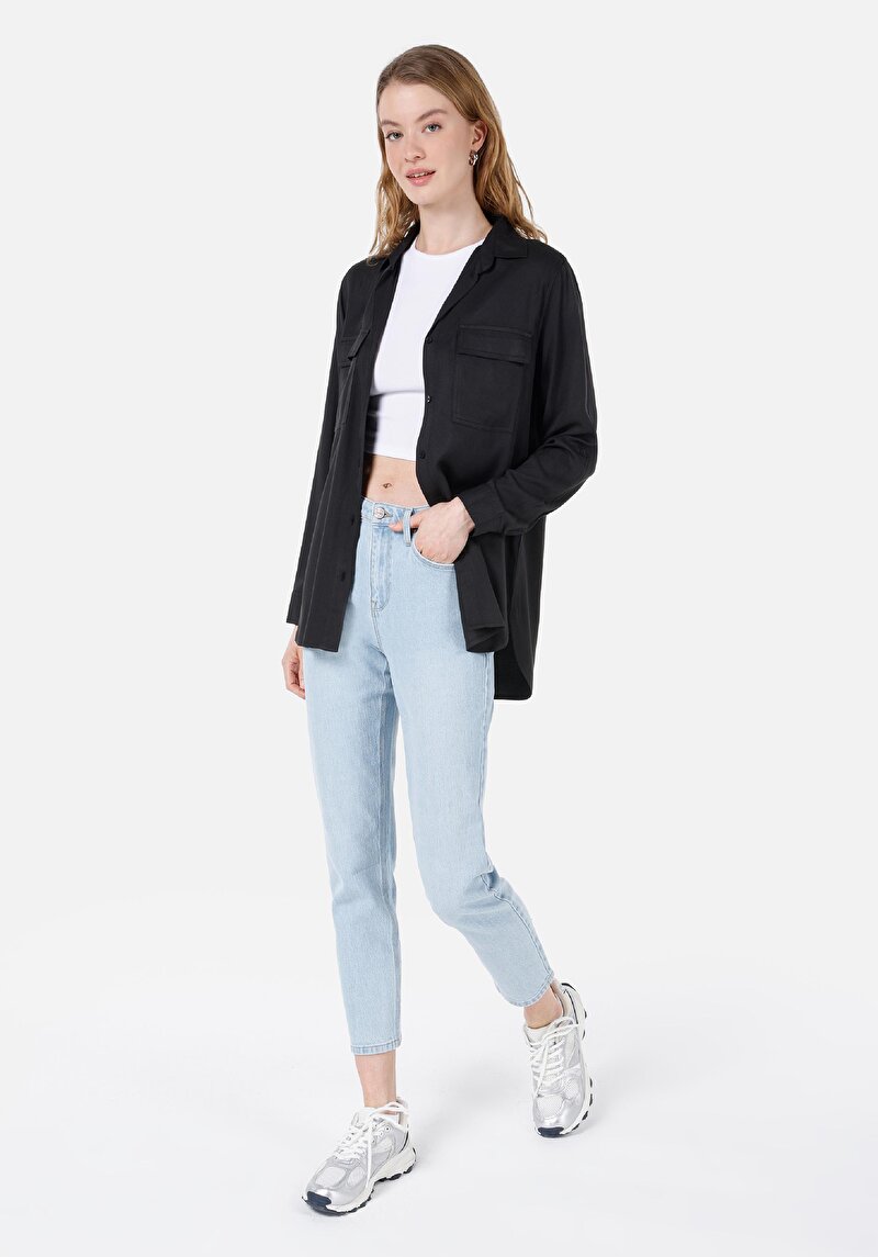 Afișați detalii pentru Camasa Cu Maneca Lunga De Dama Antracit Regular Fit  Cl1053348