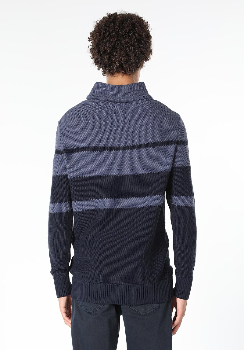 Afișați detalii pentru Pulover De Barbati Albastru Marin   Cl1060228