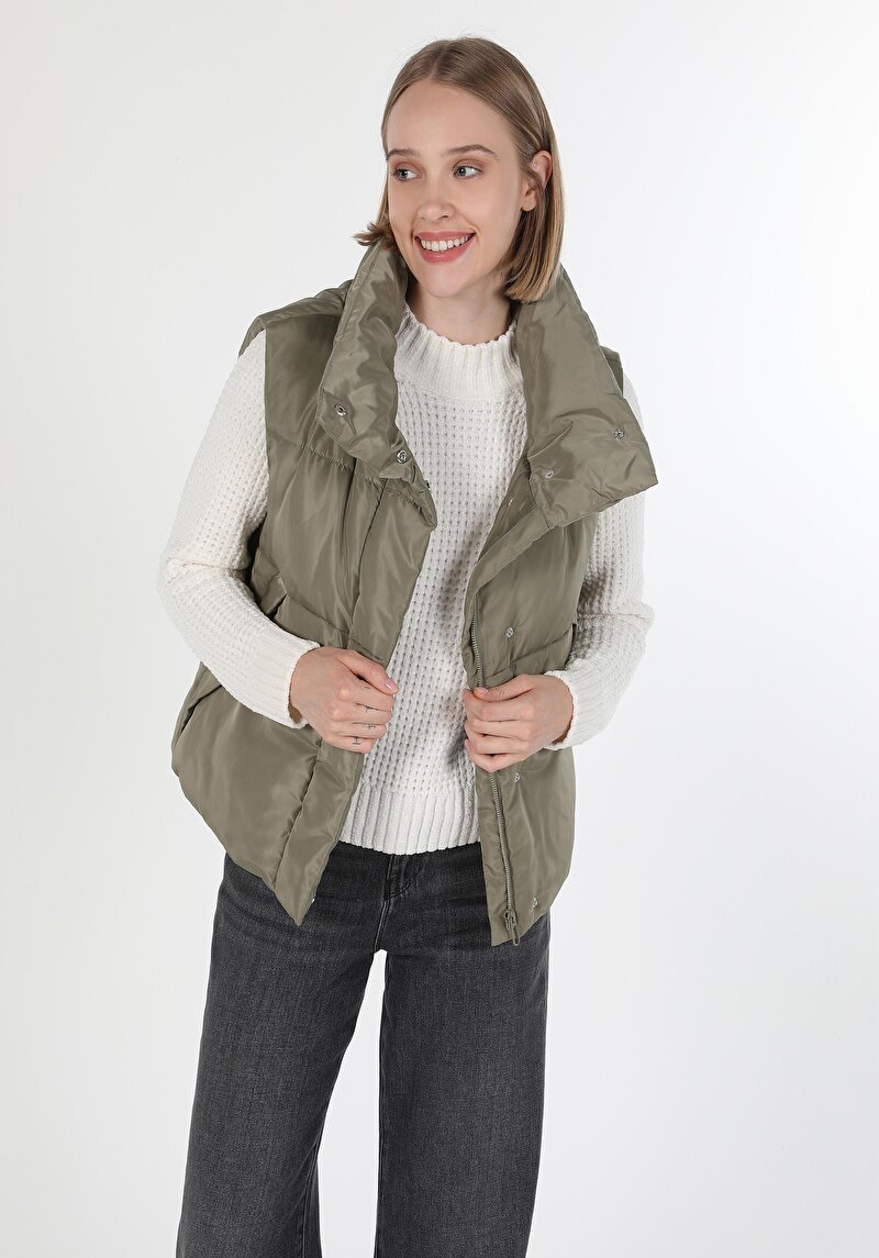 Afișați detalii pentru Vesta De Dama Verde Regular Fit  Cl1060229