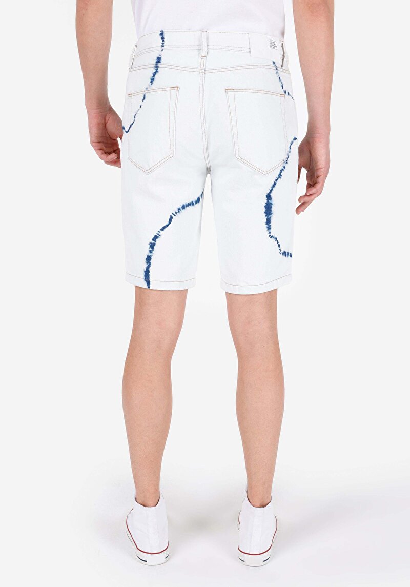 Imagine a Regular Fit Mid Waist Pantaloni Scurți Naturali Pentru Bărbați