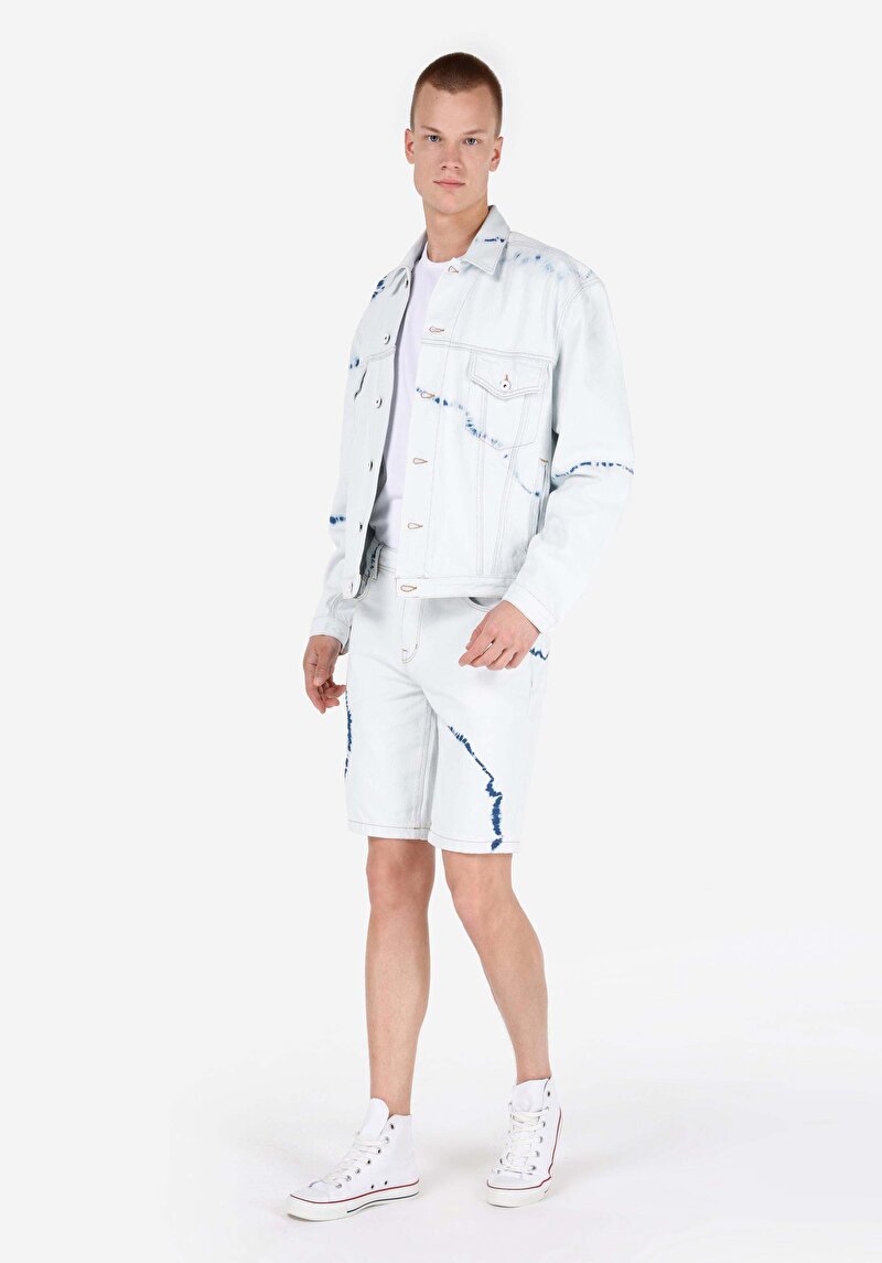 Imagine a Regular Fit Mid Waist Pantaloni Scurți Naturali Pentru Bărbați