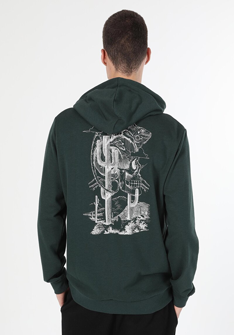 Imagine a Hanorac / Bluza De Barbati Verde Regular Fit Cl1060232