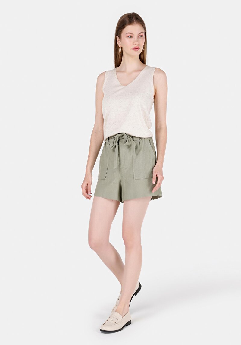 Afișați detalii pentru Pulover Slim Fit Ecru Pentru Femei