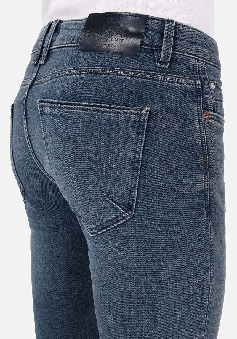 Afișați detalii pentru Pantaloni De Barbati Albastru Inchis Slim Fit 041 Danny Cl1070530