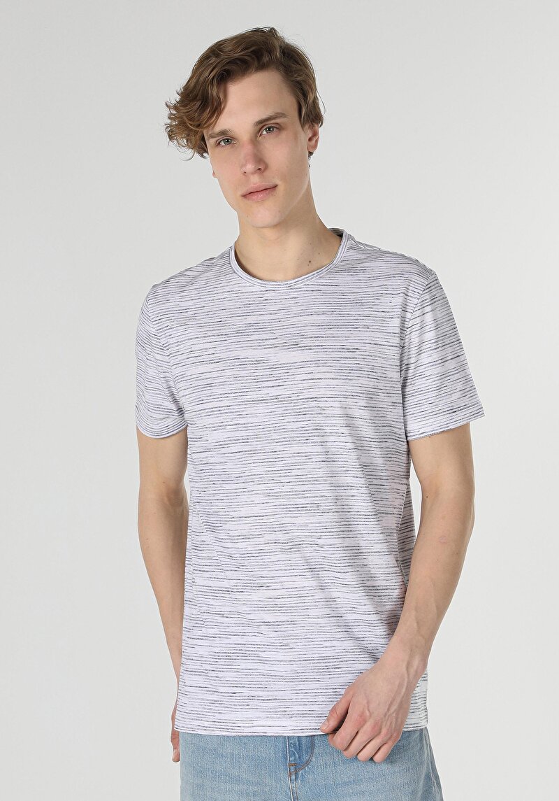 Imagine a Tricou Cu Maneca Scurta De Barbati Albastru Marin Regular Fit  Cl1058833