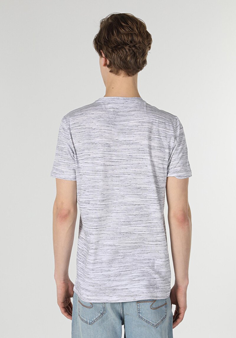 Afișați detalii pentru Tricou Cu Maneca Scurta De Barbati Albastru Marin Regular Fit  Cl1058833