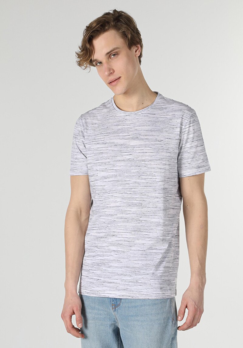 Afișați detalii pentru Tricou Cu Maneca Scurta De Barbati Albastru Marin Regular Fit  Cl1058833