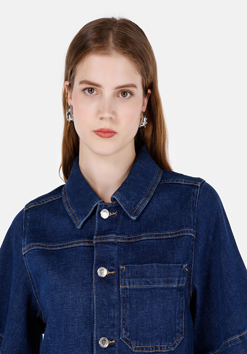 Afișați detalii pentru Jachetă Neagră Pentru Femei Oversize Fit