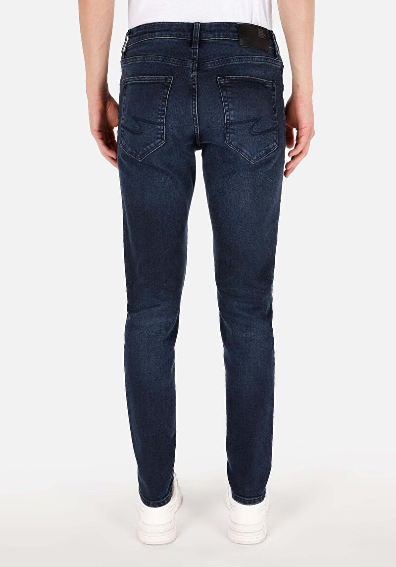 Imagine a Pantaloni De Barbati Albastru Inchis Slim Fit 041 Danny Cl1070531