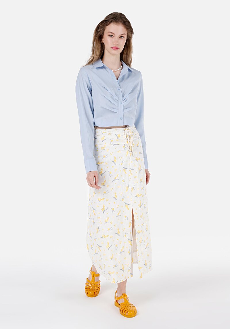 Afișați detalii pentru Camasa Cu Maneca Lunga De Dama Albastru Regular Fit  Cl1068074