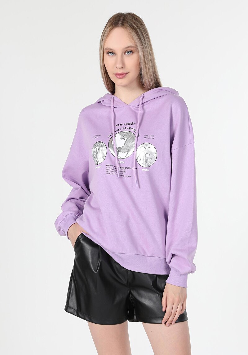 Imagine a Hanorac / Bluza De Dama Mov   Cl1060265