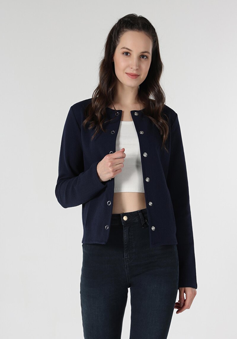 Afișați detalii pentru Jacheta De Dama Albastru Marin   Cl1060270