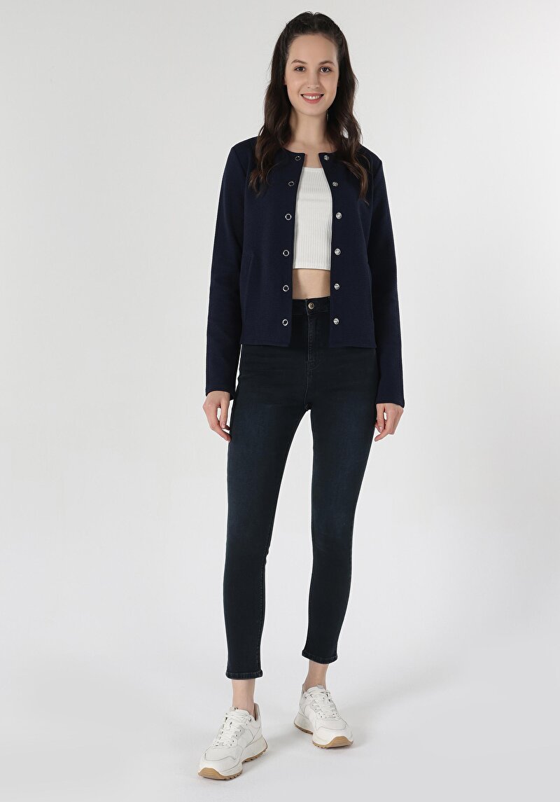 Afișați detalii pentru Jacheta De Dama Albastru Marin   Cl1060270