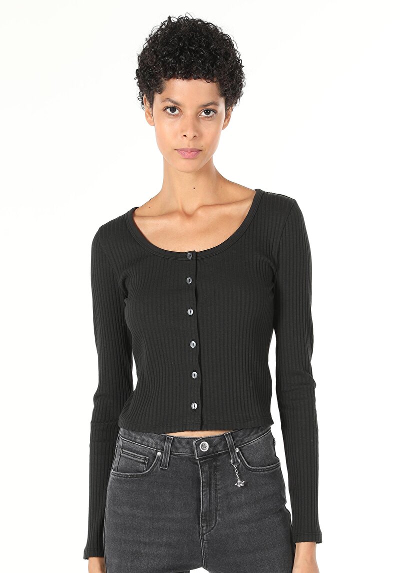 Afișați detalii pentru Tricou Cu Maneca Lunga De Dama Negru   Cl1060272