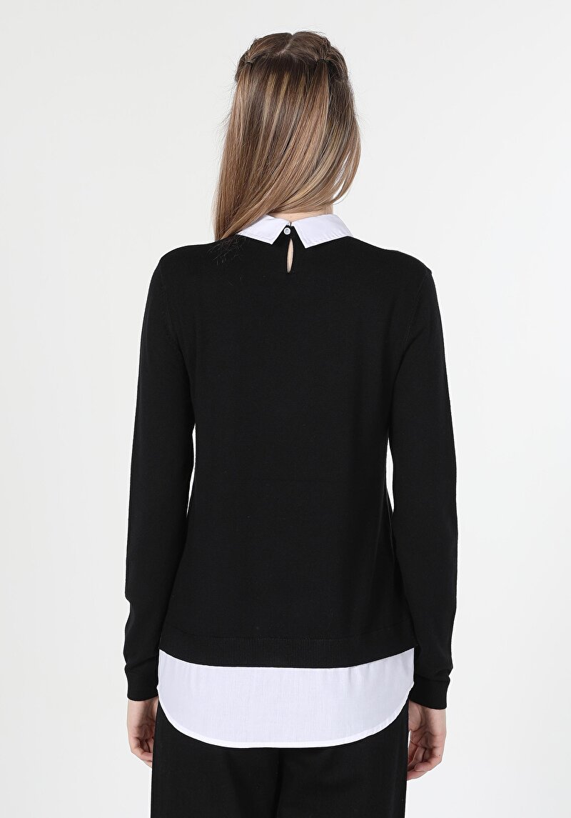 Imagine a Tricou Cu Maneca Lunga De Dama Negru Cl1060280