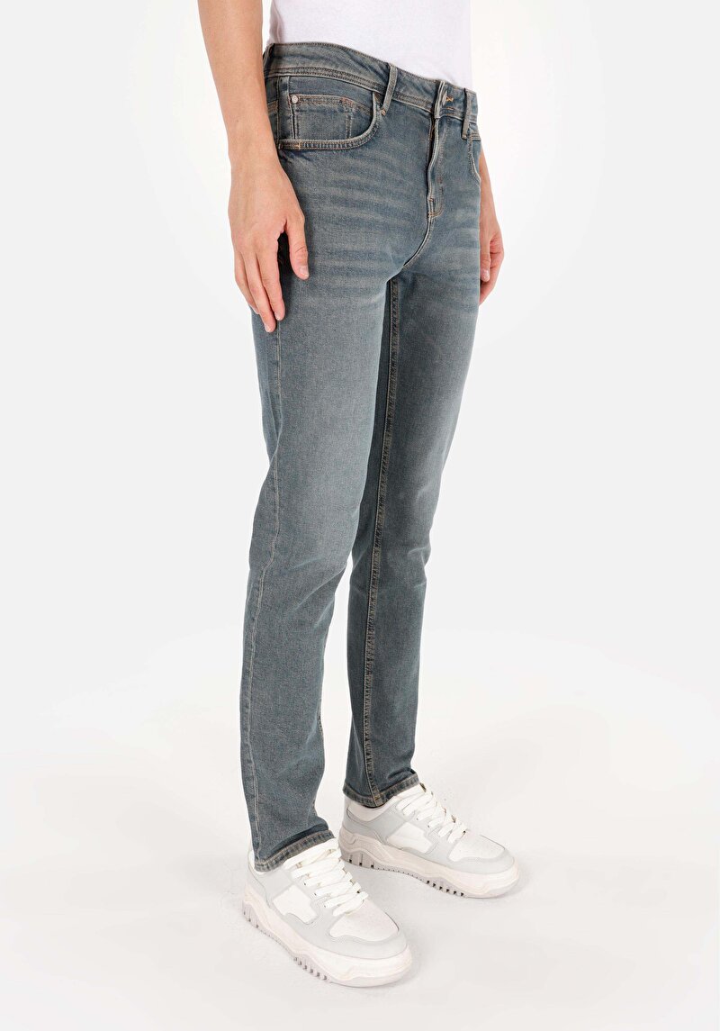 Imagine a Pantaloni De Barbati Albastru Inchis Straight Fit 044 Karl Cl1070555