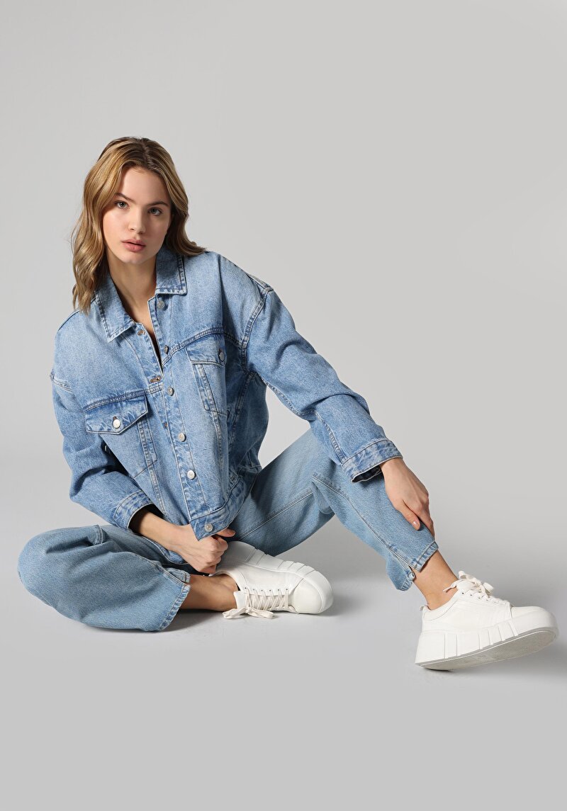 Imagine a Pantaloni De Dama Albastru Regular Fit 970 Berry Cl1063505