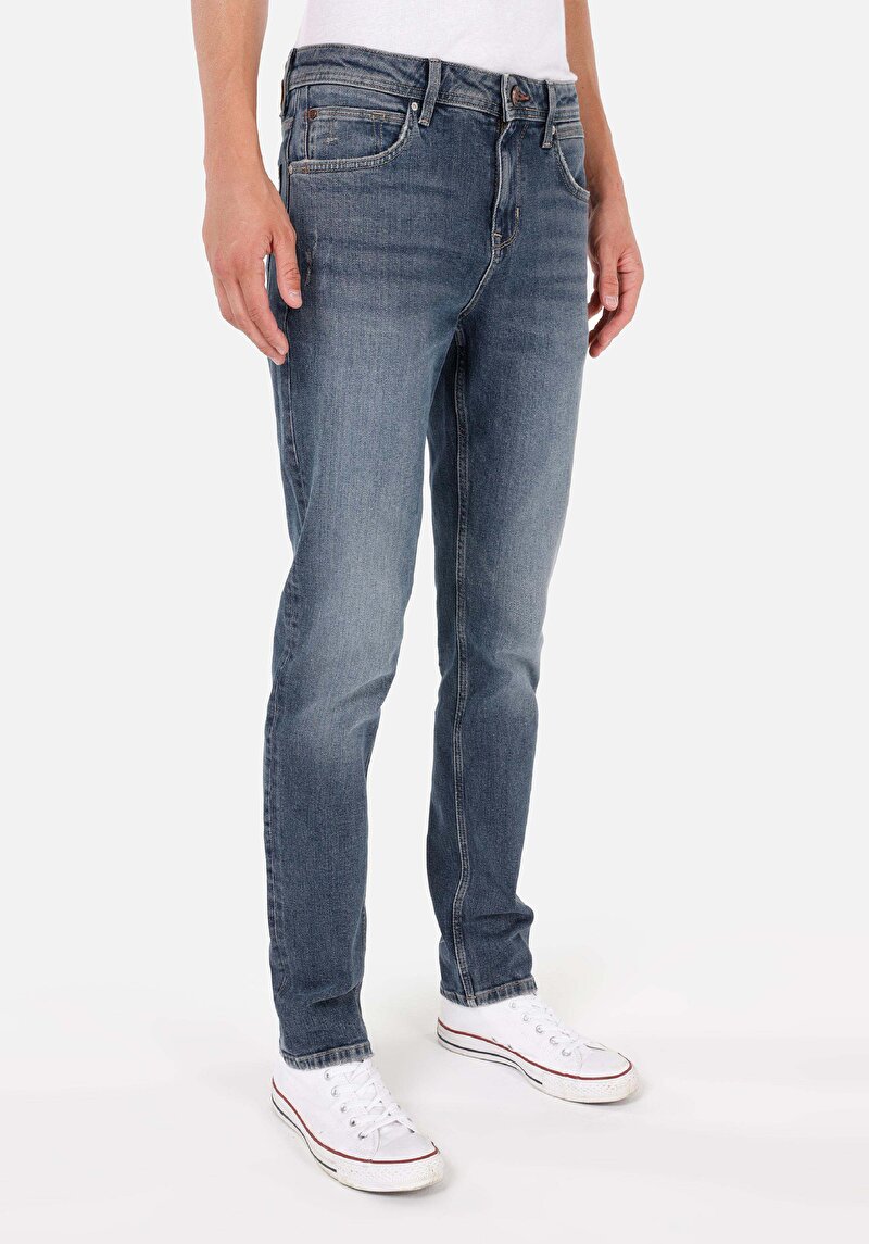 Imagine a Pantaloni De Barbati Albastru Straight Fit 044 Karl Cl1070562