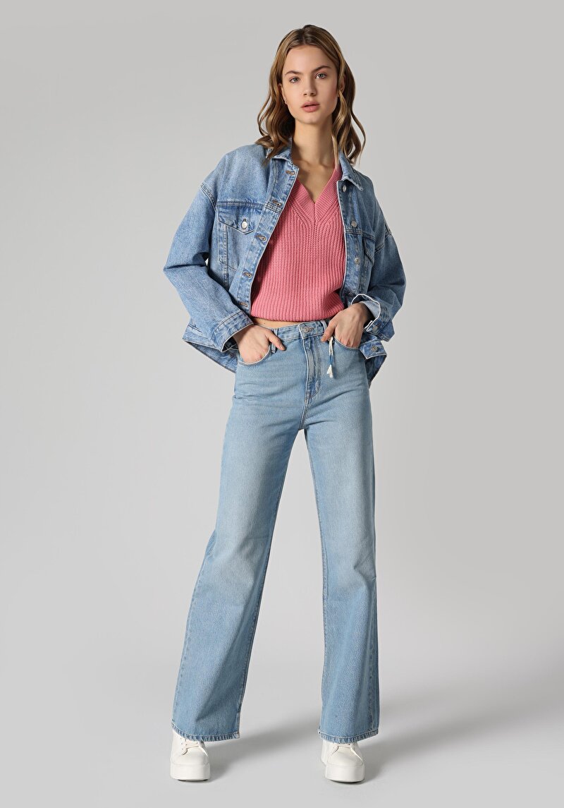 Imagine a Pantaloni De Dama Albastru Regular Fit 970 Berry Cl1063505