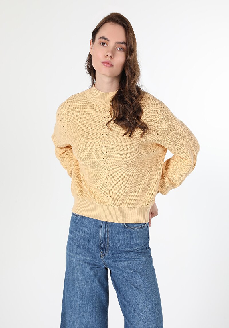 Imagine a Pulover De Dama Galben   Cl1060293