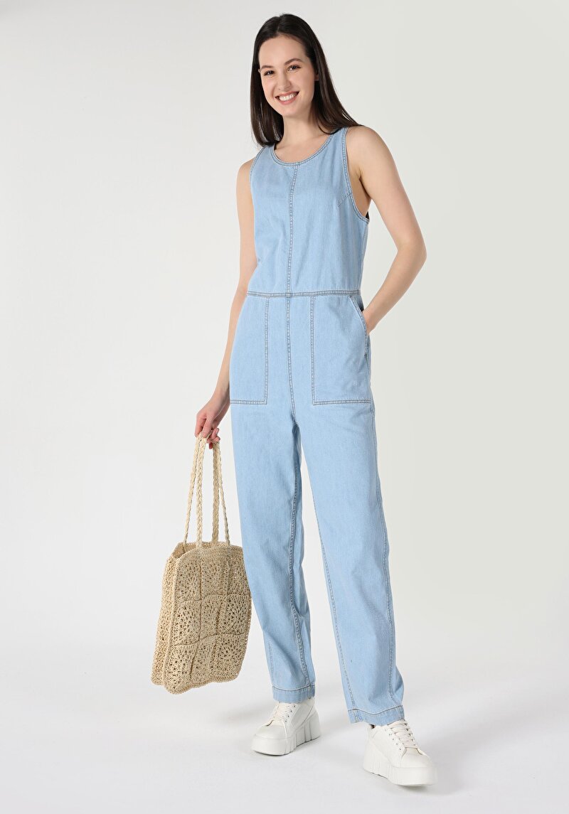 Imagine a Blugi İndigo Pentru Femei Regular Fit