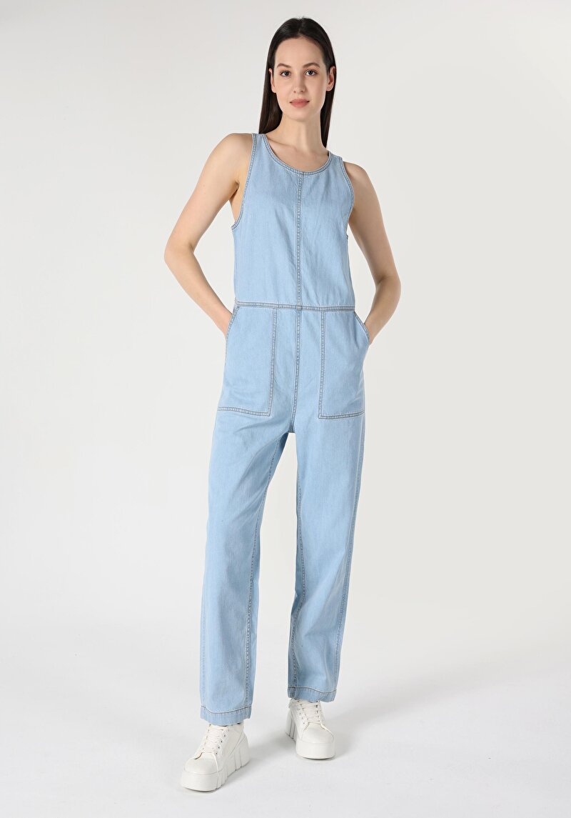 Imagine a Blugi İndigo Pentru Femei Regular Fit